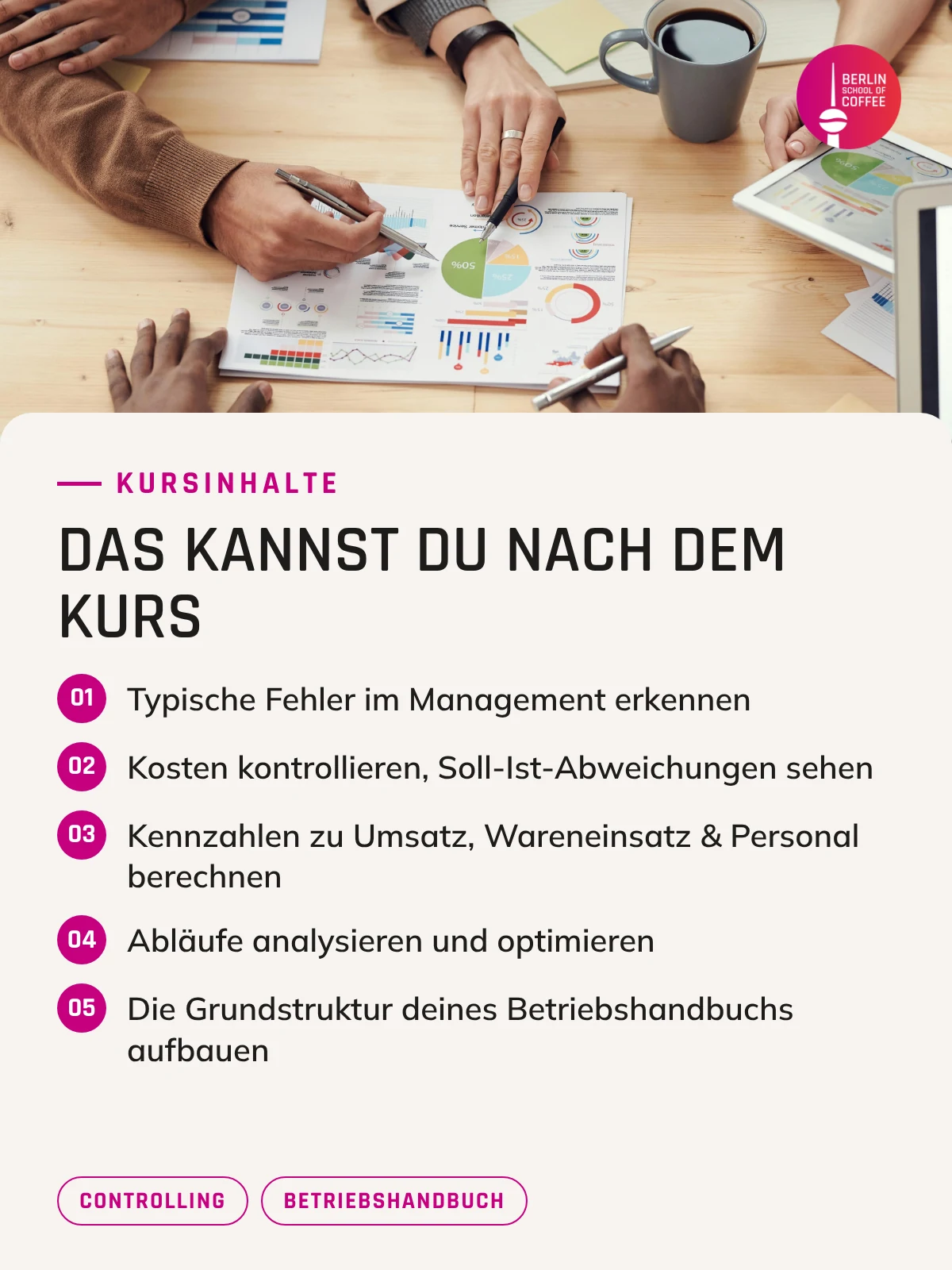 Coffeebar Management in Berlin – Kursinhalte und was du nach dem Kurs kannst