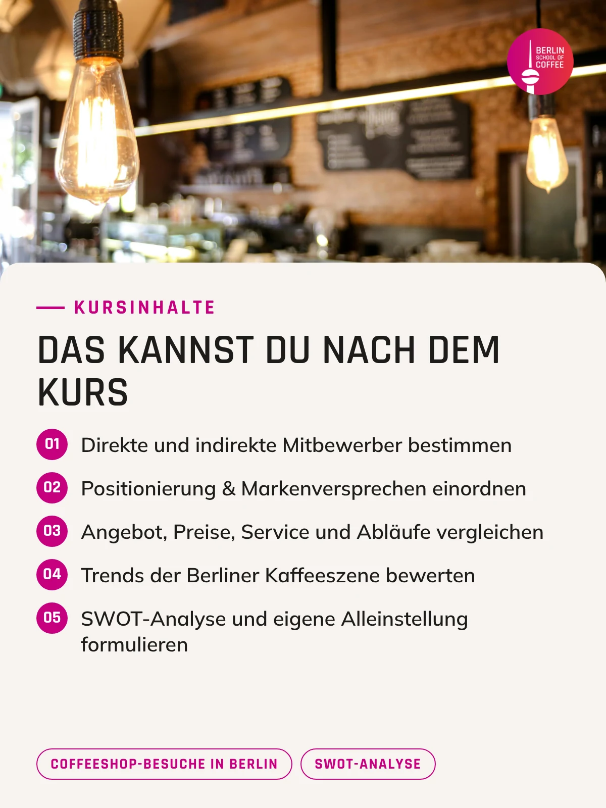 Wettbewerbsanalyse in Berlin – Kursinhalte und was du nach dem Kurs kannst