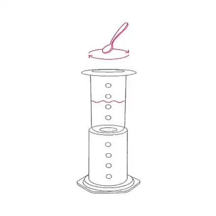 Cold AeroPress – Schritt 2