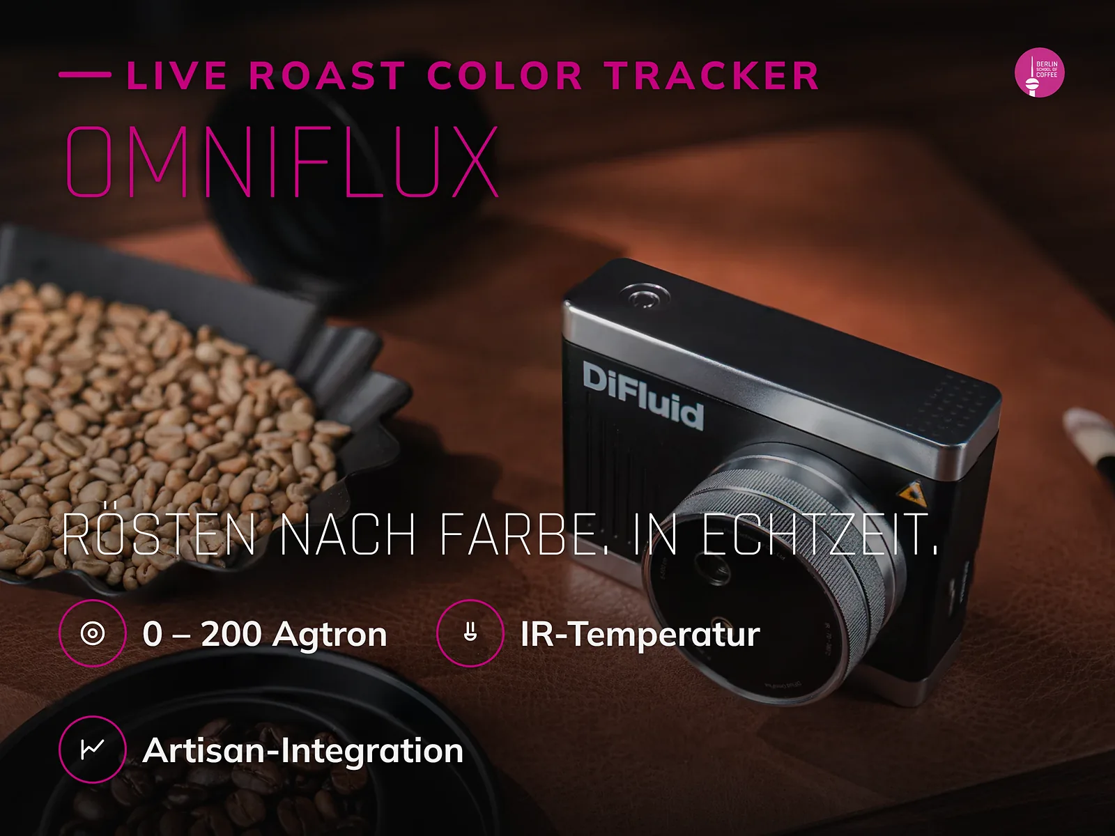 DiFluid OmniFlux für Röstfarbe in Echtzeit