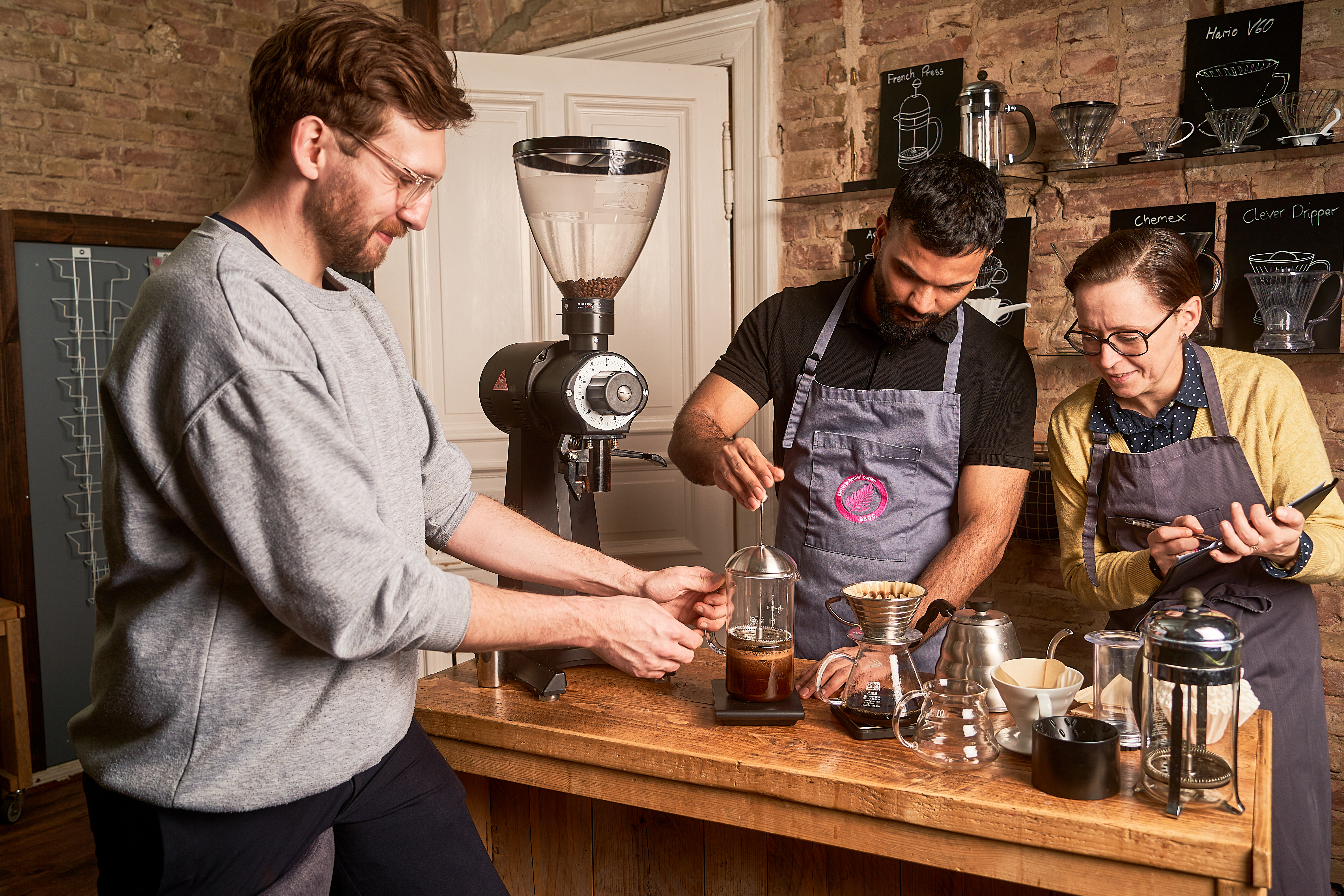 Kaffeezubereitung Schulung